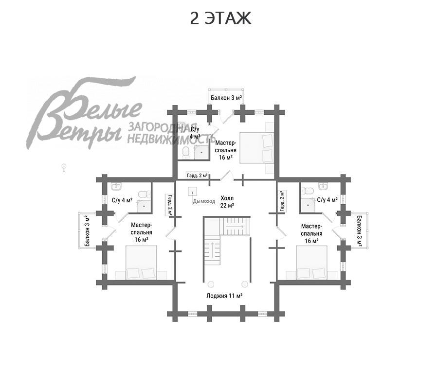 Дом Приозерный к/п Вороново id 351-213 планировка1