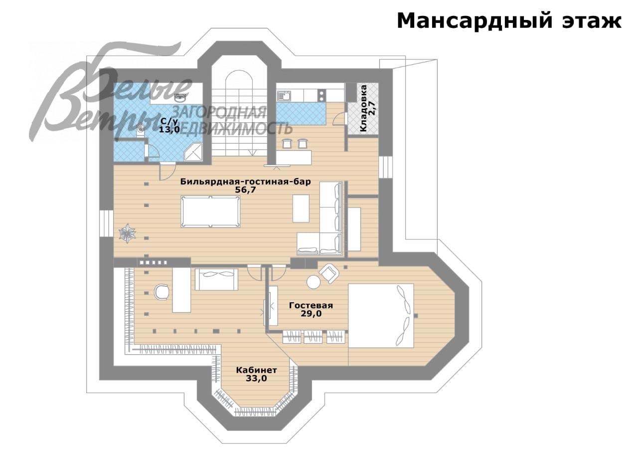Дом Чистые Ключи КП Милюково id 469-615 планировка2