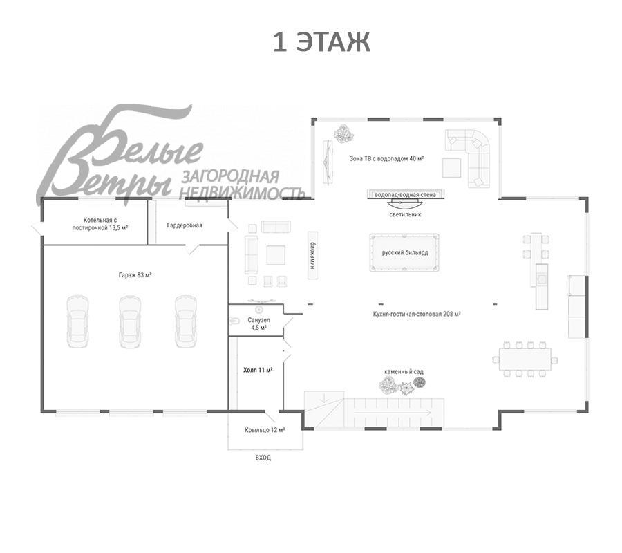 Дом Графские пруды КП Каменка id 228-946 планировка1