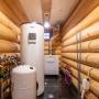 Котельная на 1-м этаже дома. Система отопления – на базе напольного котла газового Valliant (Германия)