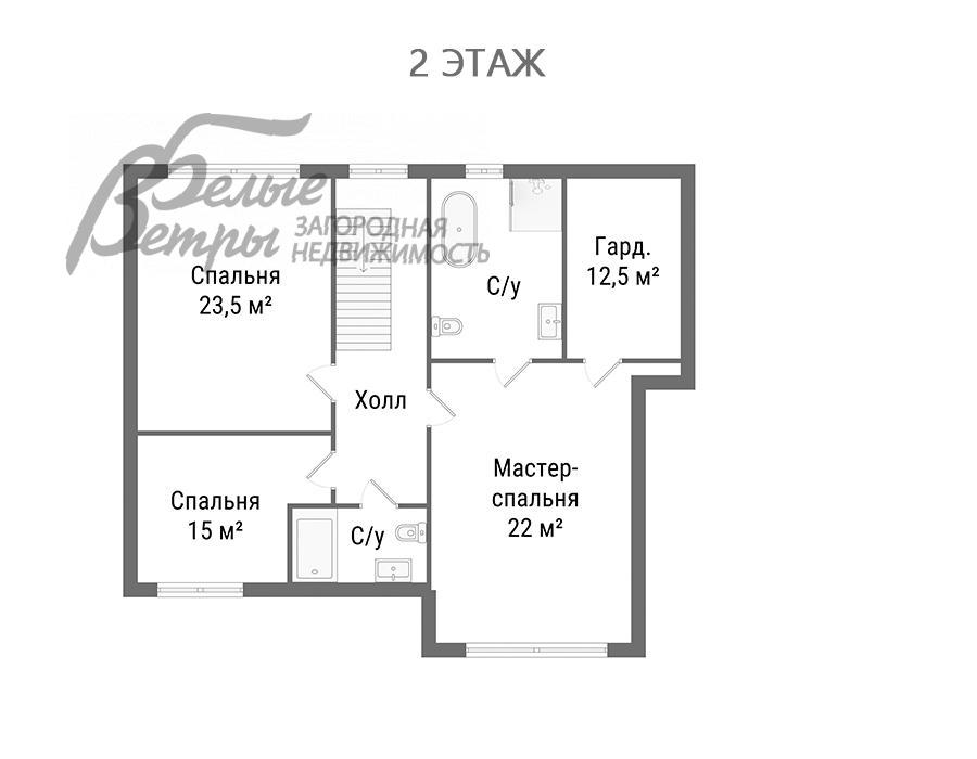Дом Фаворит КП Долгино дер. id 464-911 планировка1