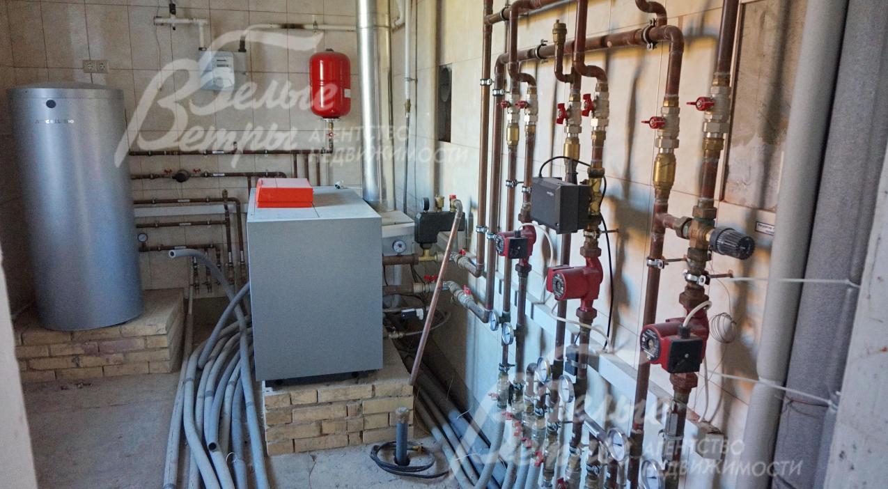 Установлен газовый котел и бойлер