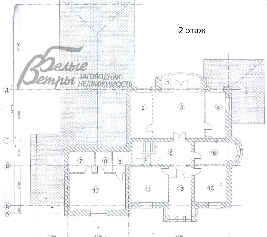 Дом в аренду Новоглаголево к/п Новоглаголево id 203-037 планировка1