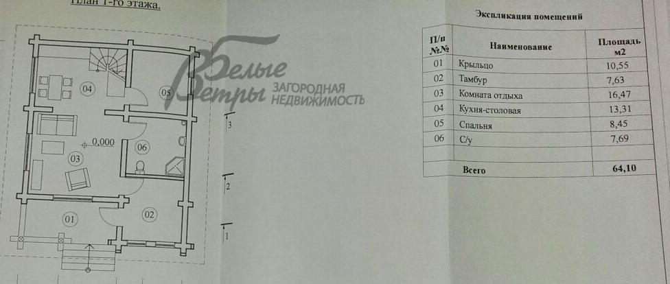 Дом Рассвет к/п Столбово id 176-413 планировка0