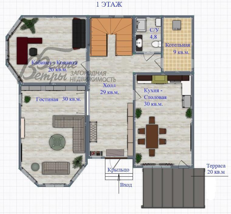Дом Кленовая Аллея КП Уварово id 441-938 планировка0