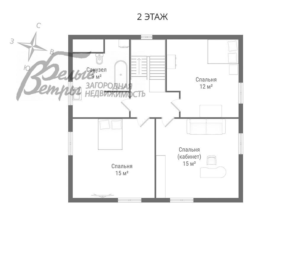 Дом Верховье к/п Верховье id 301-918 планировка1