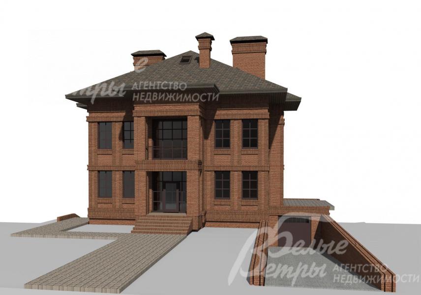 Визуализация. Дом 607 кв.м на участке 29соток с гаражом на 2 авто