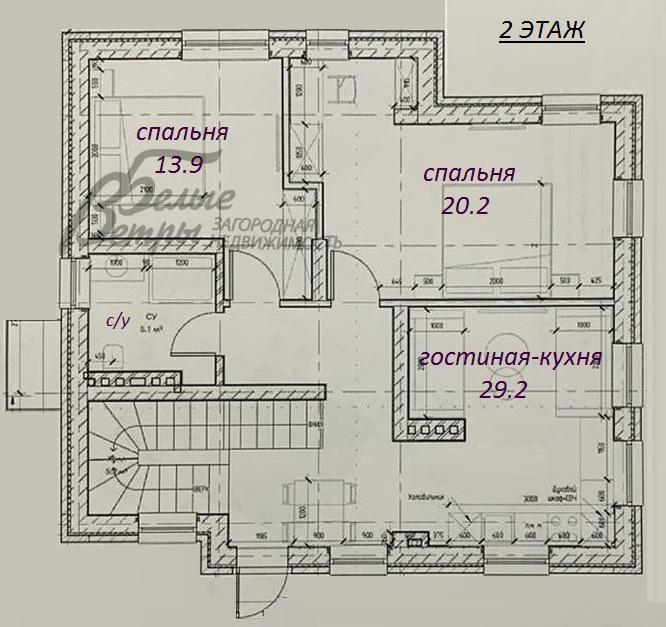 Дом в аренду Западный КП Московский id 556-001 планировка1