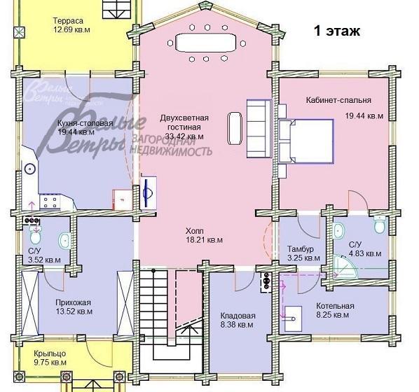 Дом в аренду Глаголево парк Новоглаголево id 414-001 планировка0