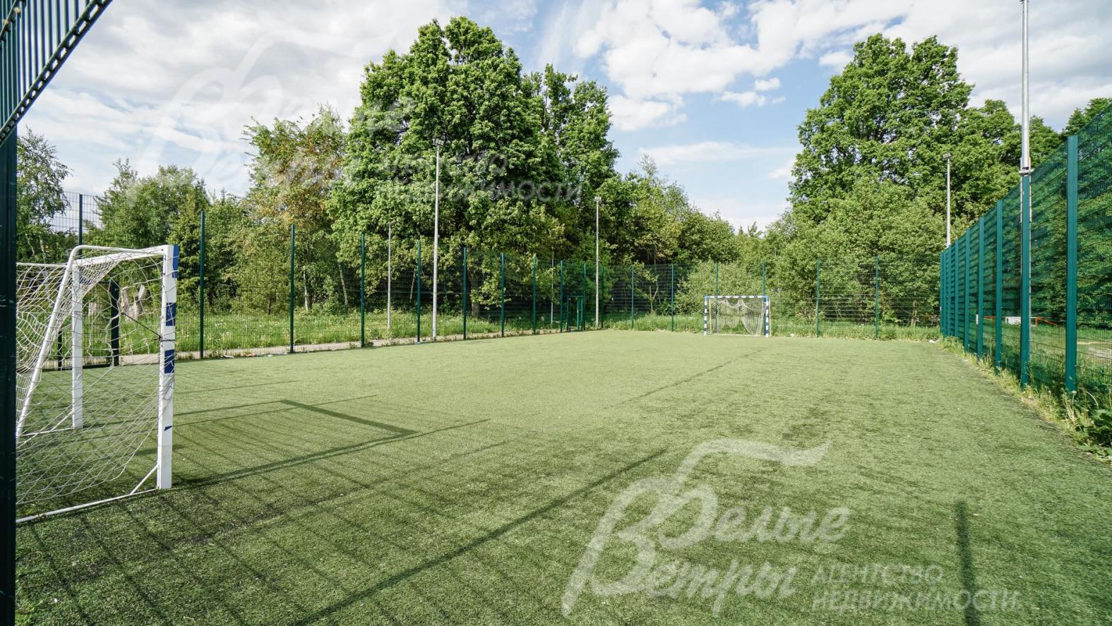 Футбольное поле в поселке