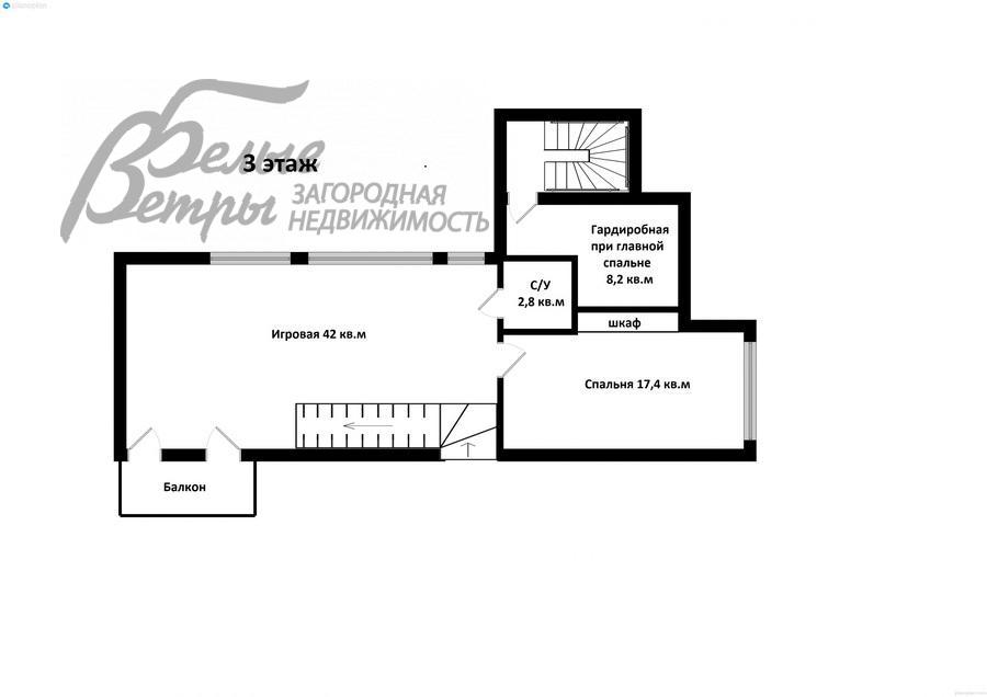 Дом в аренду Милорадово  id 371-002 планировка3