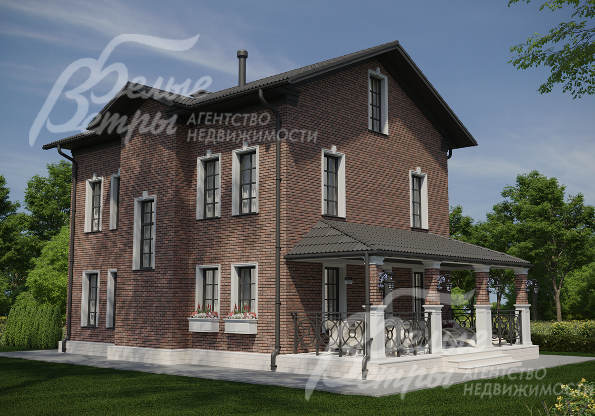 К дому прилегает крытая терраса (выход из кухни-гостиной) площадью 26 кв.м, обустроенная для комфортного отдыха