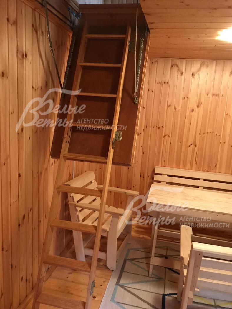 Лестница в бане на 2 этаж