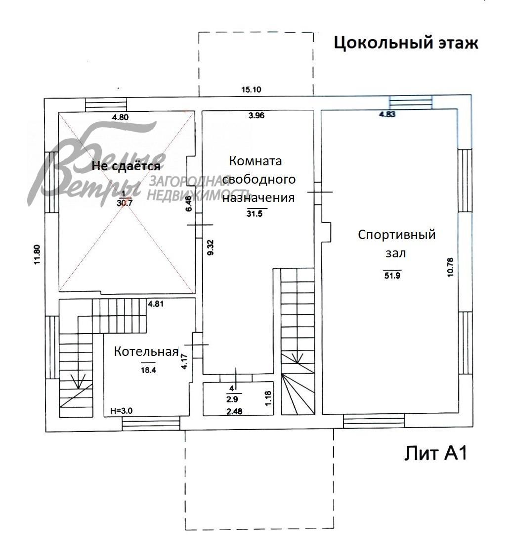Дом в аренду Новоглаголево  id 251-001 планировка0