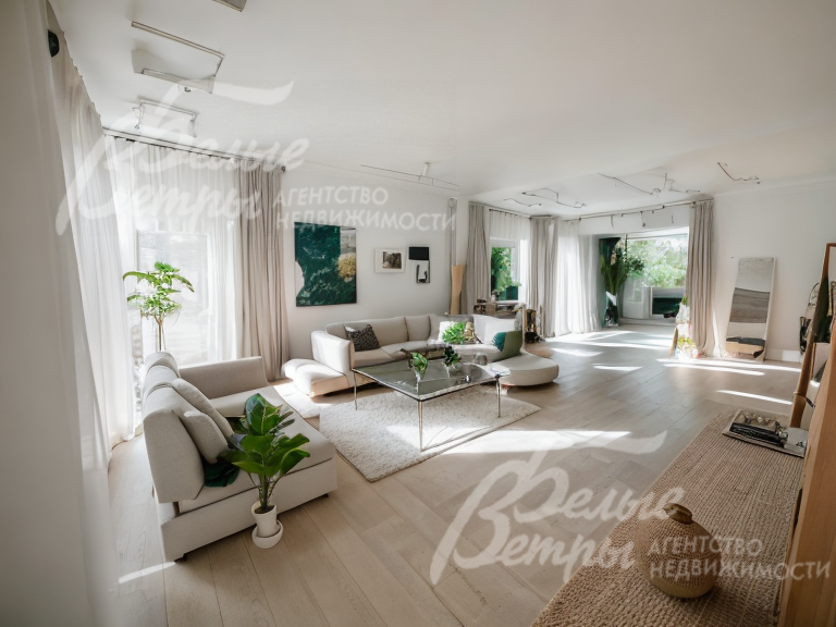 Визуализация гостиной (вар.1)