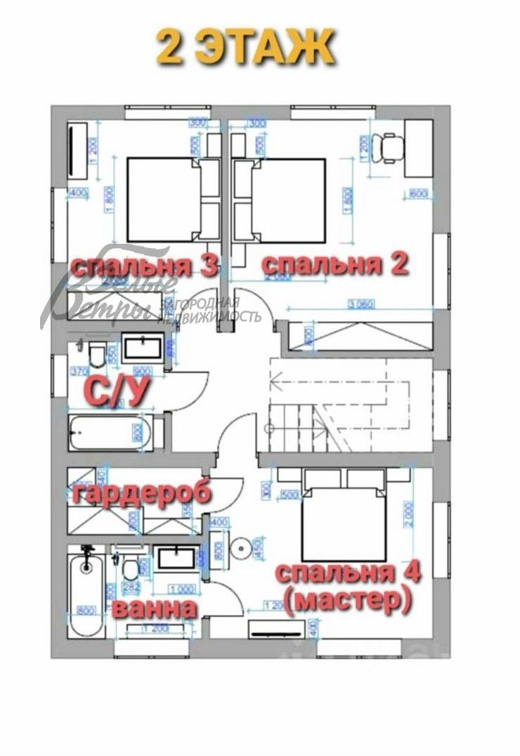 Дом Новое Глаголево КП Новоглаголево id 240-455 планировка1