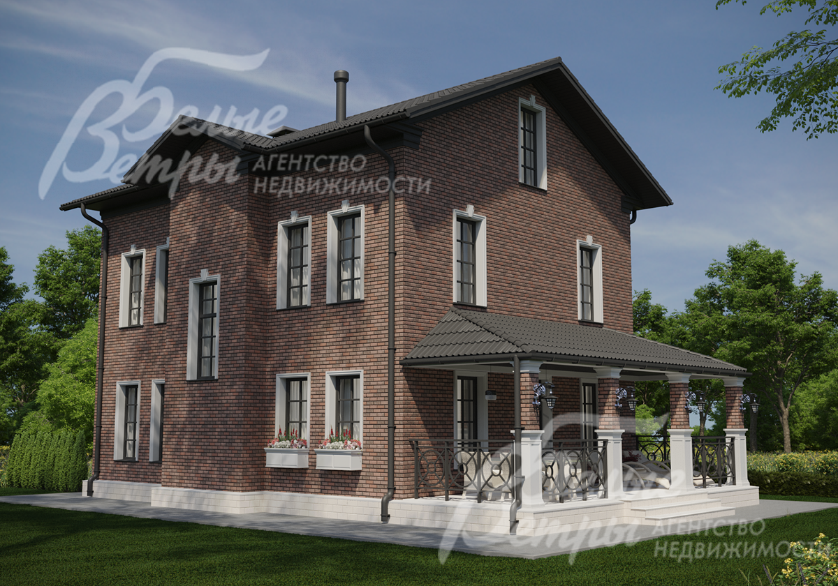 К дому прилегает крытая терраса (выход из кухни-гостиной) площадью 26 кв.м, обустроенная для комфортного отдыха