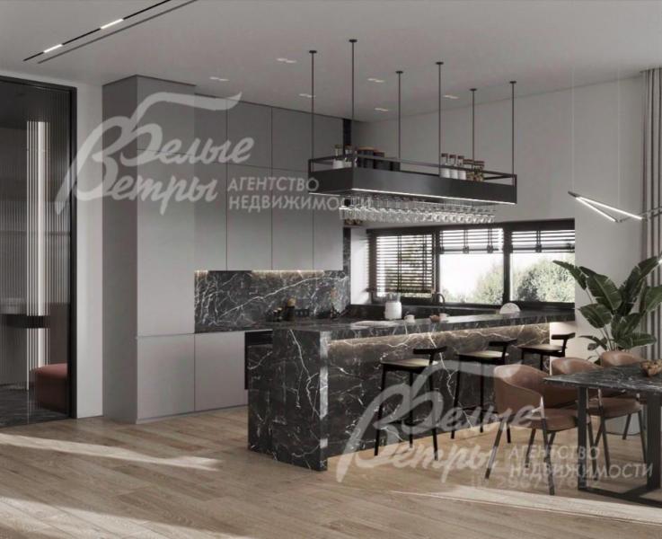 Визуализация: интерьерные и световые решения для кухни-столовой (есть дизайн-проект интерьера)