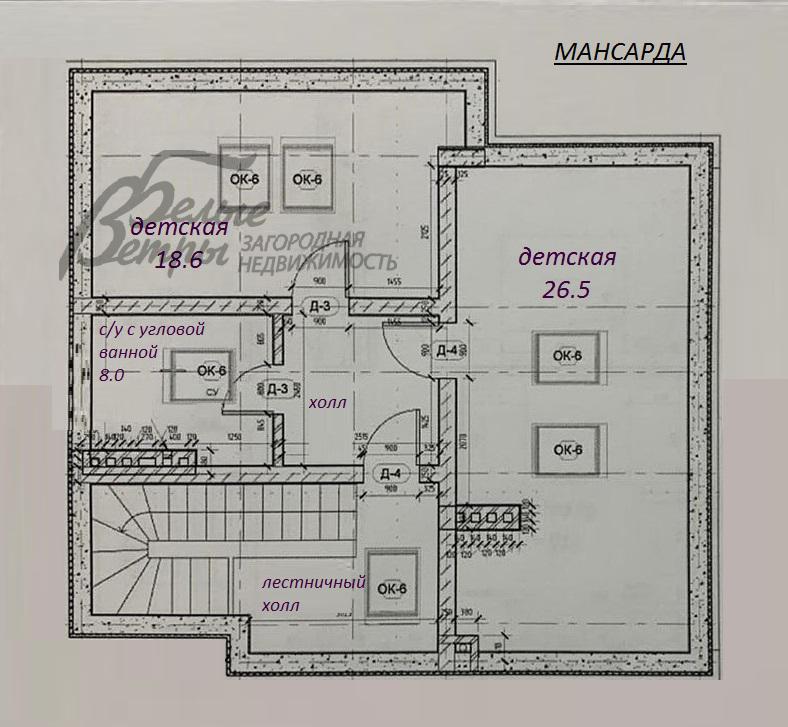 Дом в аренду Западный КП Московский id 556-001 планировка2
