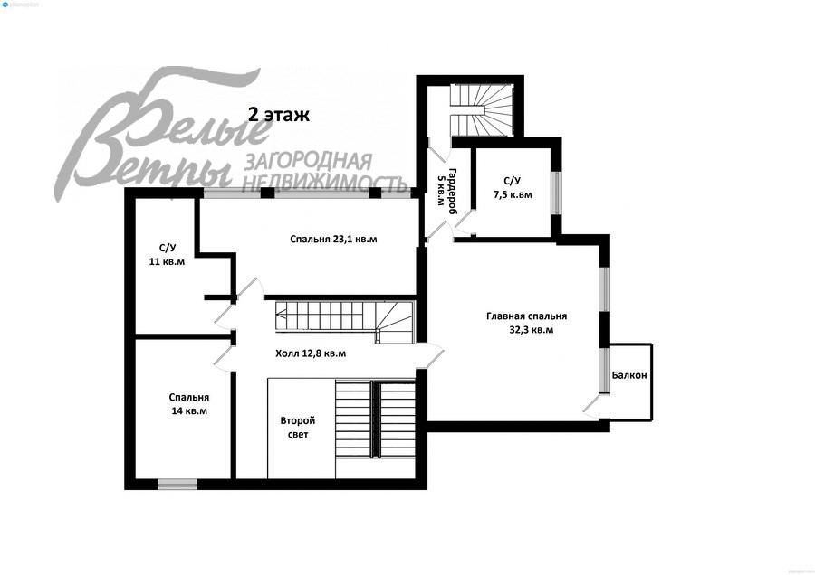 Дом в аренду Милорадово  id 371-002 планировка2