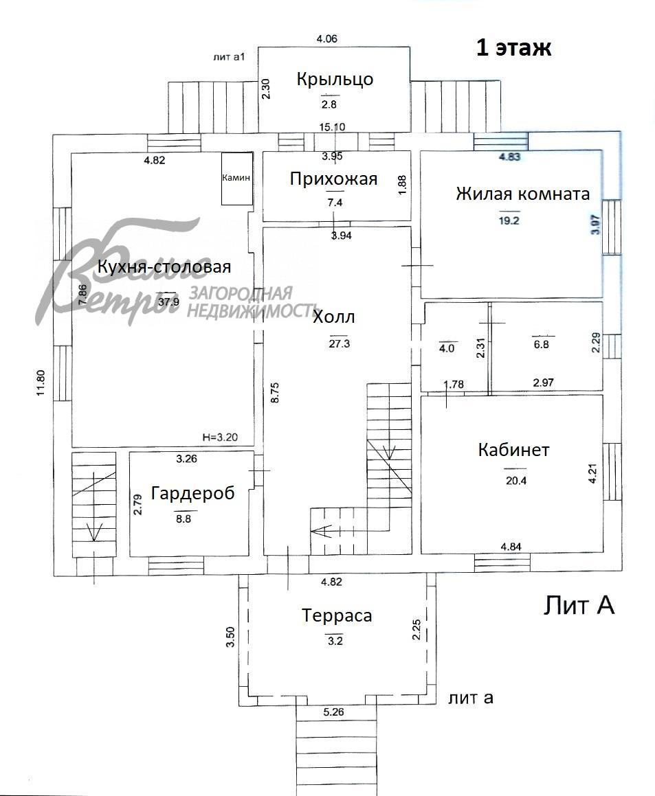 Дом в аренду Новоглаголево  id 251-001 планировка1